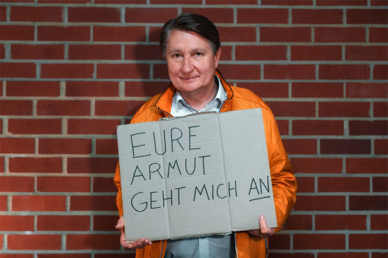 Kampagnenshooting „Eure Armut geht mich an“